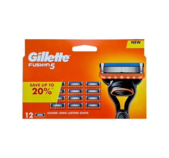 Gillette Fusion 5 wkłady do maszynki do golenia dla mężczyzn 12 sztuk