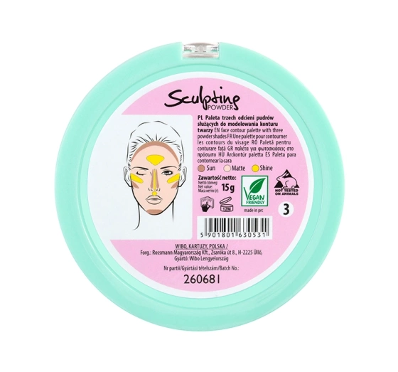Lovely paleta pudrów do twarzy 3 15 g