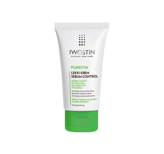 Iwostin Purritin Sebum Control krem zmniejszający błyszczenie skóry 60 ml