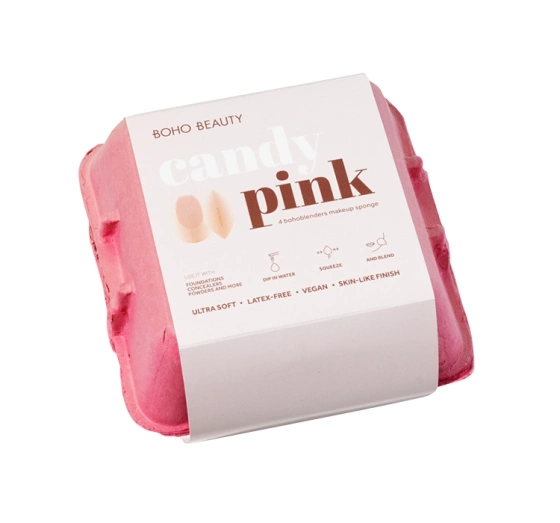 Boho Beauty Blender Candy Pink zestaw 4 gąbeczek do makijażu