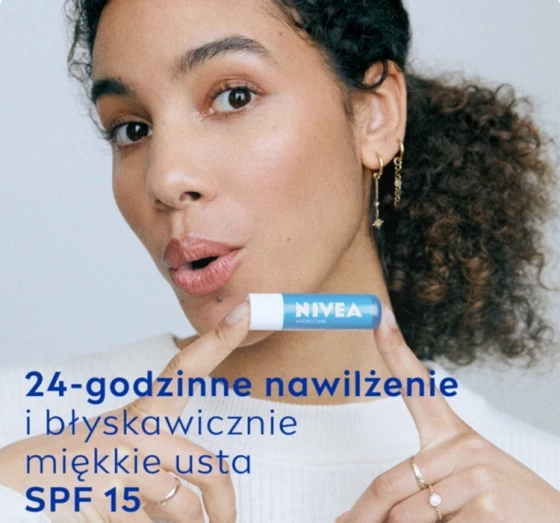 NIVEA pielęgnująca pomadka do ust SPF15 Hydro Care 4,8 g