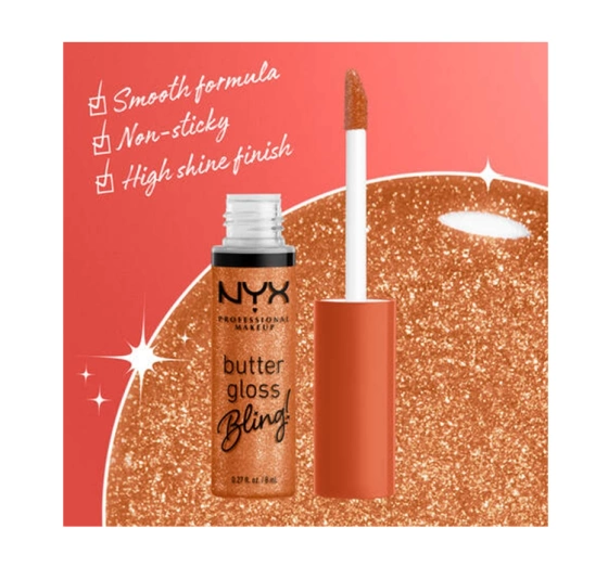 NYX Professional Makeup Butter Gloss Bling błyszczyk do ust 03 Pricey 8 ml