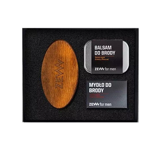Zew For Men zestaw Zadbany Brodacz mydło balsam szczotka do brody