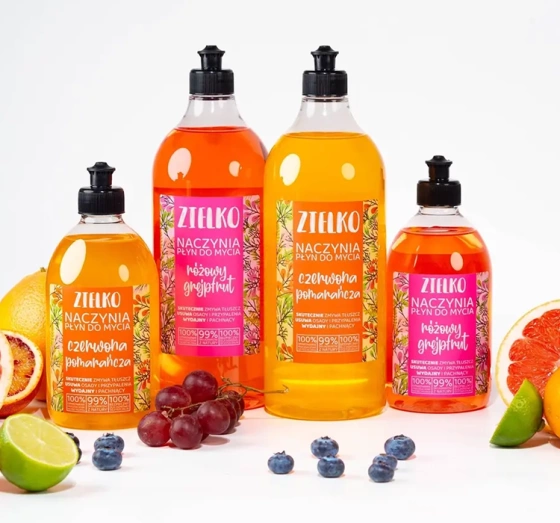Zielko płyn do mycia naczyń Czerwona Pomarańcza 1000ml