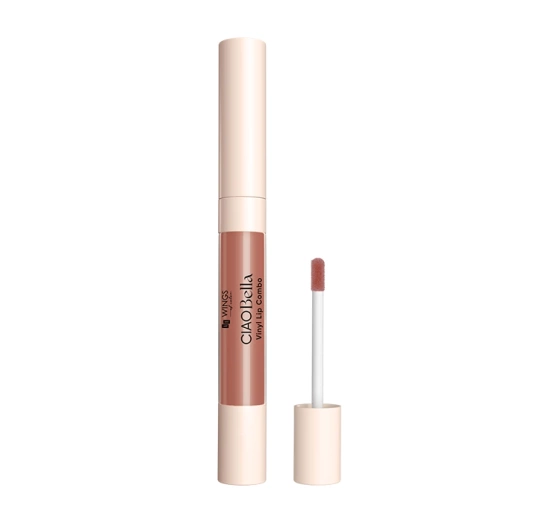 AA Wings of Color CIAO Bella Vinyl Lip Combo konturówka i błyszczyk do ust 2w1 04 Salted Caramel Mix 0,85 g 4 g