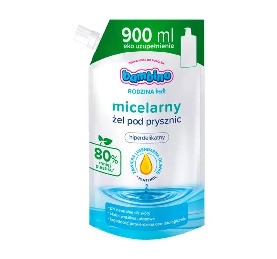 Bambino Rodzina micelarny żel pod prysznic hiperdelikatny Refill 900 ml