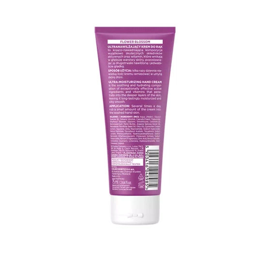 Eveline Cosmetics Flower Blossom ultranawilżający krem do rąk z niacynamidem 75 ml