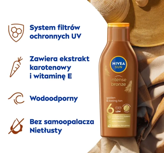 NIVEA SUN karotenowy balsam do opalania SPF6 200 ml