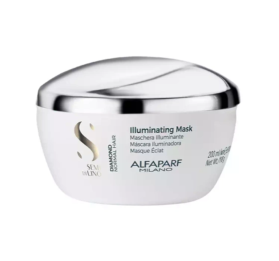 Alfaparf Milano Semi Di Lino Diamond rozświetlająca maska do włosów 200 ml