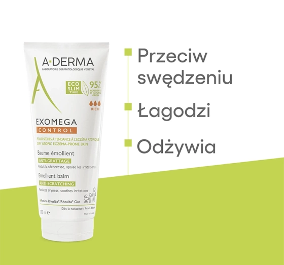 A-Derma Exomega Control balsam emolient przeciw drapaniu 200 ml