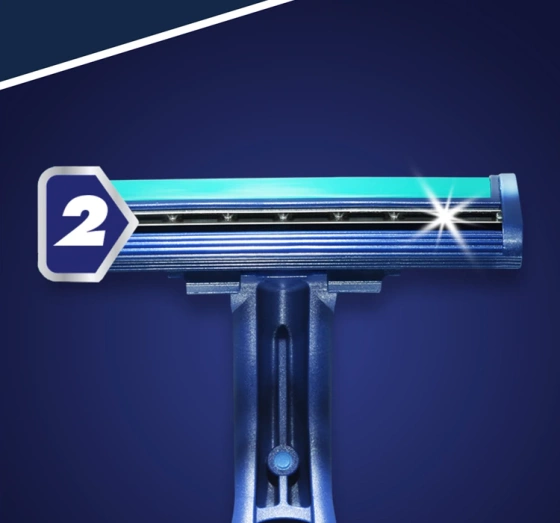 Gillette Blue II Plus jednorazowe maszynki do golenia dla mężczyzn 2szt