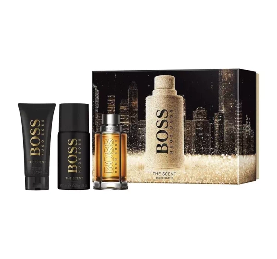 Hugo Boss Boss The Scent for Him woda toaletowa spray 100 ml dezodorant spray 150 ml żel pod prysznic 100 ml