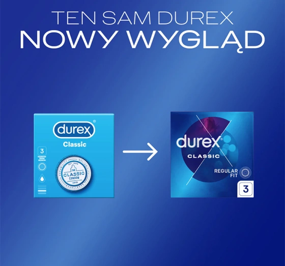 Durex Classic prezerwatywy klasyczne 3 szt