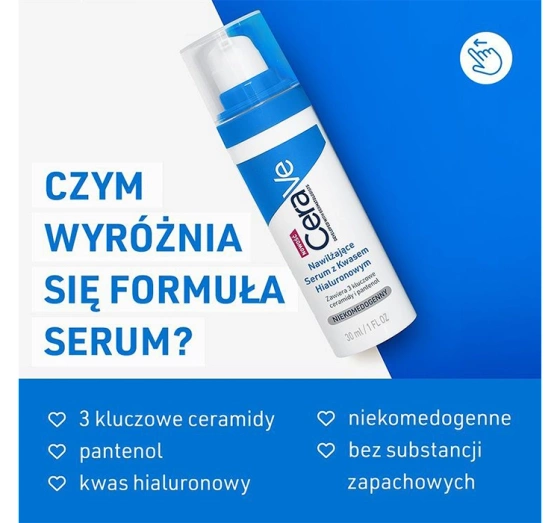 CeraVe nawilżające serum z kwasem hialuronowym 30 ml