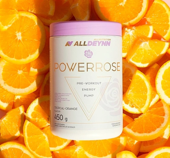 Allnutrition Alldeynn Powerrose przedtreningówka suplement diety Tropical-Orange 450 g