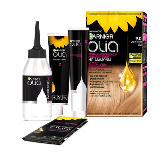 Garnier Olia trwała farba do włosów bez amoniaku 9.0 Jasny Blond
