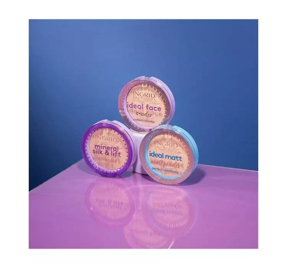 Ingrid Ideal Matt matujący puder do twarzy 01 8g