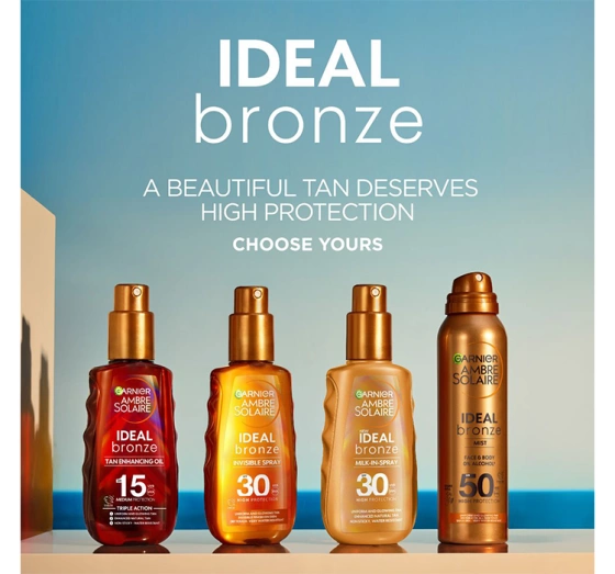 Garnier Ambre Solaire Ideal Bronze olejek przyspieszający opalanie SPF30 150 ml