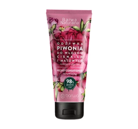 Barwa Naturalna odżywka do włosów cienkich i matowych Piwonia 200 ml