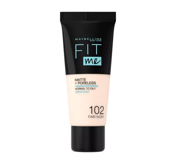 Maybelline Fit Me matujący podkład do twarzy 102 Fair Ivory 30 ml