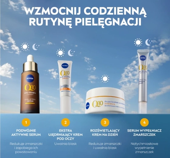 NIVEA Q10 Przeciwzmarszczkowa Energia SPF15 krem do twarzy na dzień 50 ml