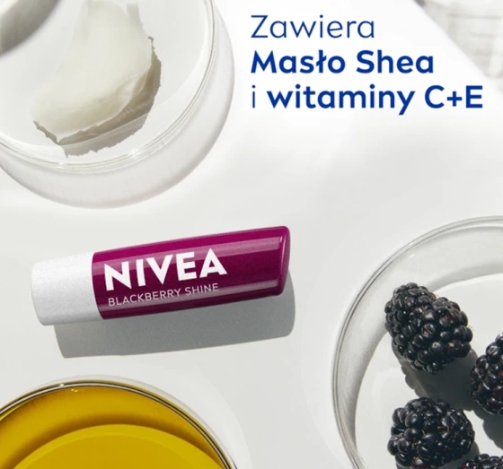 NIVEA pielęgnująca pomadka do ust Blackberry Shine 4,8 g
