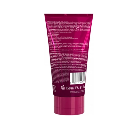 Biovax Glamour Perfect Curls Therapy maska do włosów falowanych i kręconych 150 ml