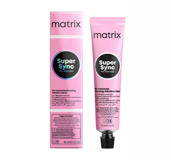 Matrix Super Sync Pre-Bonded toner do włosów 10A/10.1 Ekstra Jasny Blond Popielaty 90ml