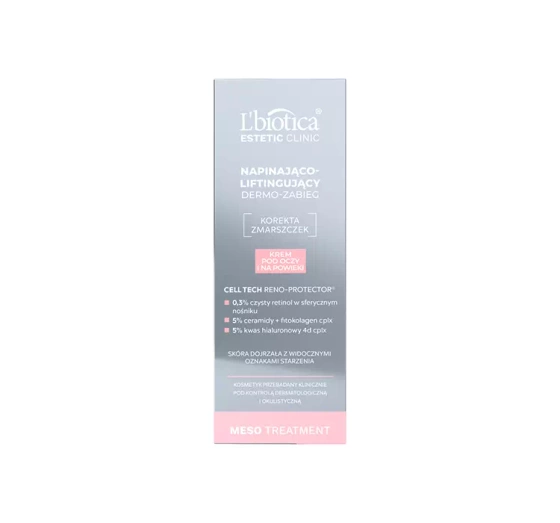 L'Biotica Estetic Clinic Meso Treatment napinająco-liftingujący krem pod oczy 15 ml