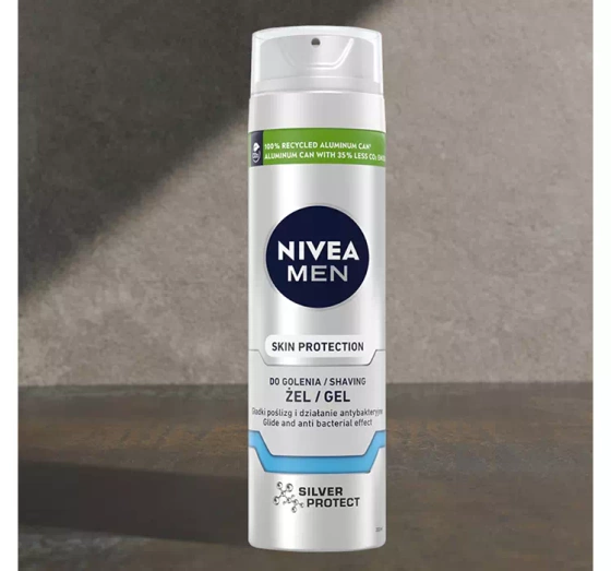 NIVEA MEN Skin Protection żel do golenia dla mężczyzn 200 ml