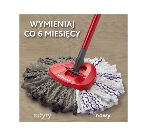 Vileda Turbo 2in1 Microfibre Refill wkład do mopa obrotowego sznurkowego 1 sztuka