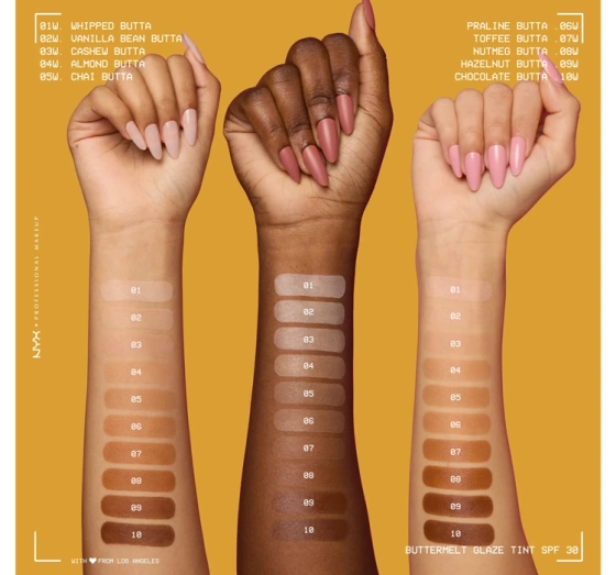NYX Professional Makeup Buttermelt Glaze podkład w kremie SPF30 08 Nutmeg Butta 30 ml