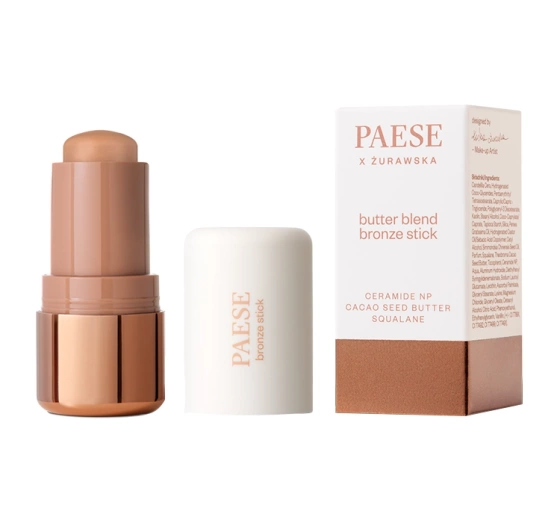 Paese x Żurawska Butter Blend Bronze Stick masełkowy bronzer do twarzy w sticku 02 Mocha 6 g