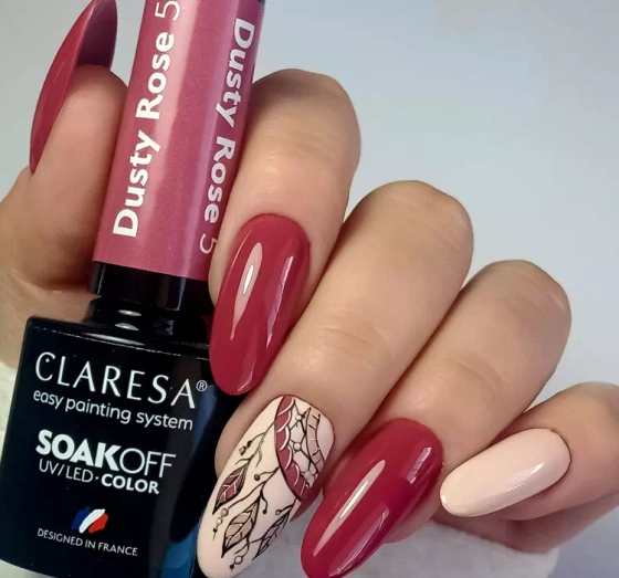 Claresa hybrydowy lakier do paznokci Dusty Rose 5 5 g