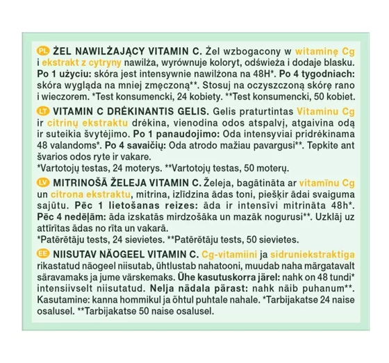 Garnier Vitamin C Glow Jelly nawilżający krem-żel do twarzy 50 ml