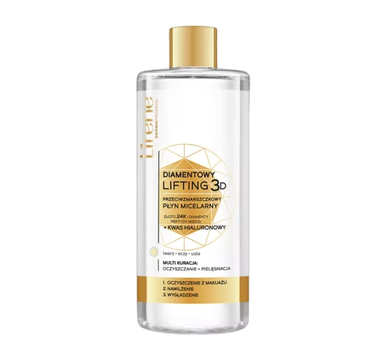 Lirene Dermoprogram Diamentowy Lifting 3D płyn micelarny 400 ml