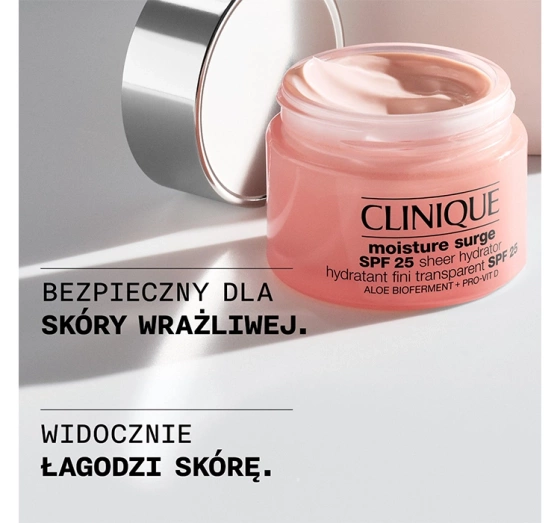 Clinique Moisture Surge SPF25 Sheer Hydrator nawilżający krem do twarzy 50ml