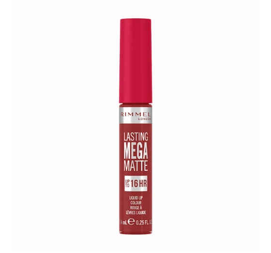 RIMMEL LASTING MEGA MATTE MATOWA POMADKA 500 FIRE STARTER 7,4ML