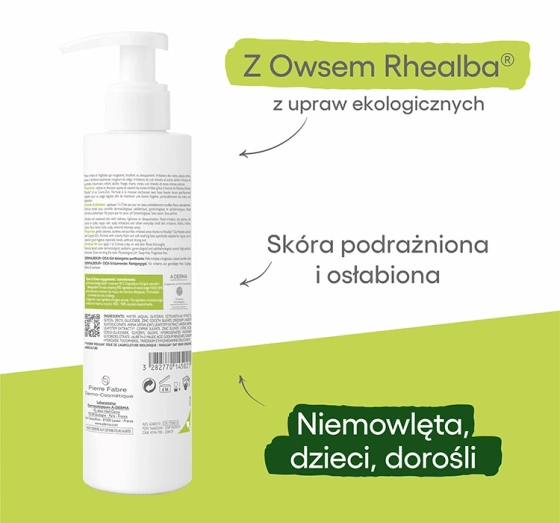 A-Derma Dermalibour Cica żel do mycia twarzy i ciała 200 ml