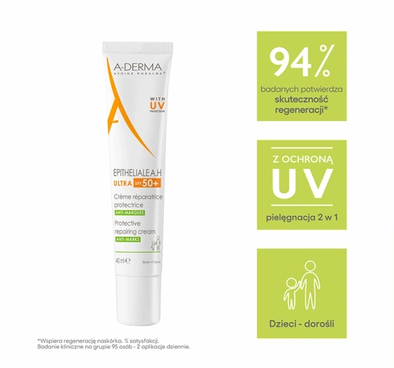 A-Derma Epitheliale A.H Ultra krem regenerujący SPF50 40 ml