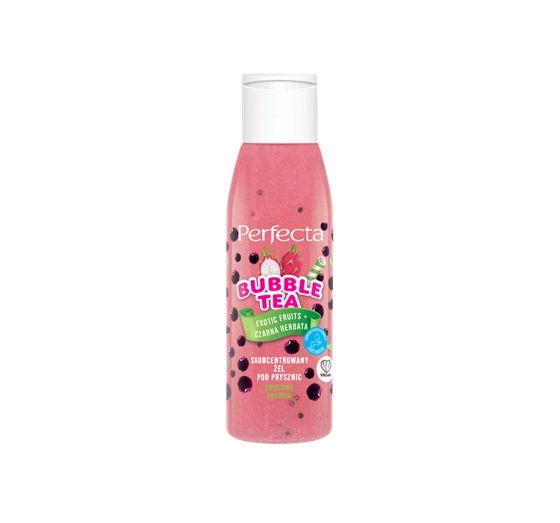 Perfecta Bubble Tea żel pod prysznic Exotic Fruits czarna herbata mini 100g