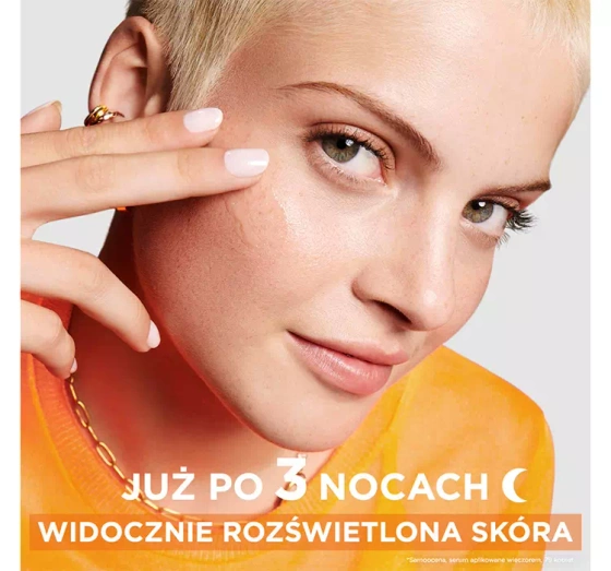 Garnier Vitamin C rozświetlające serum na noc 10% czystej witaminy C 30 ml