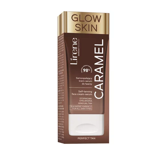 Lirene Perfect Tan samoopalający krem-serum do twarzy Caramel 50 ml