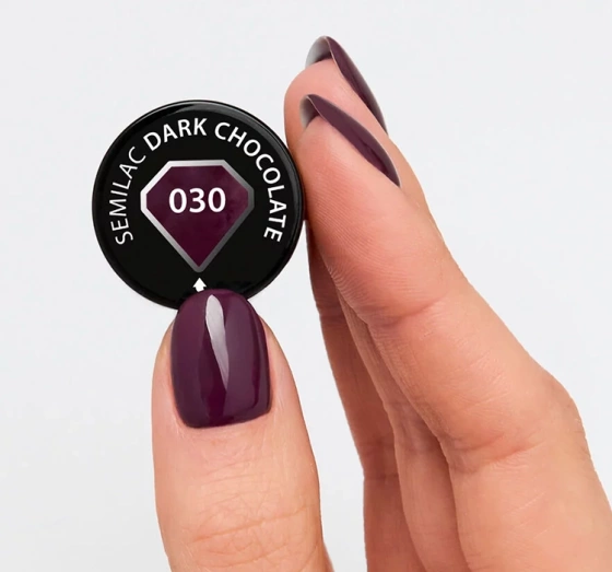 Semilac Allure lakier hybrydowy 030 Dark Chocolate 7 ml
