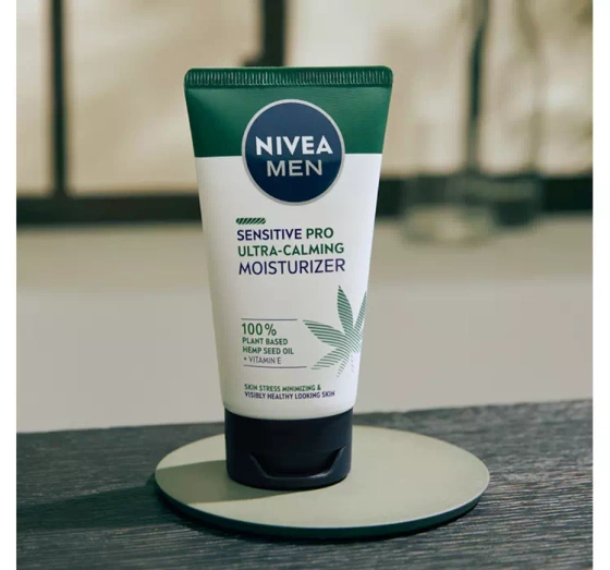 NIVEA MEN Sensitive Pro nawilżający krem do twarzy z nasionami konopi 75 ml