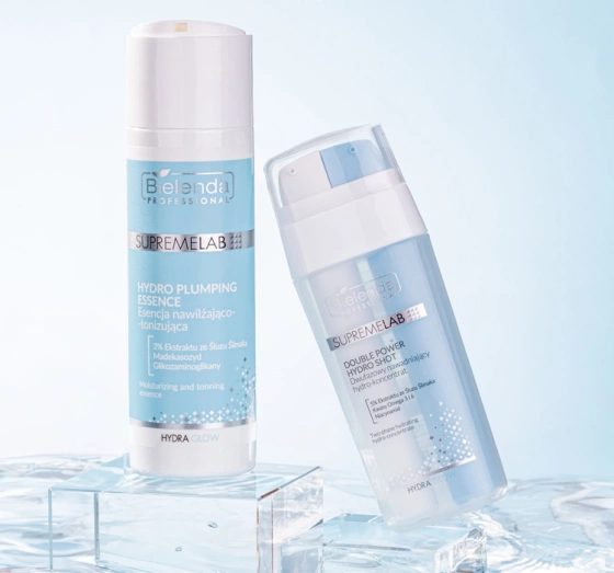 Bielenda Professional Supremelab Hydra Glow dwufazowy nawadniający hydro-koncentrat do twarzy 2x15 ml
