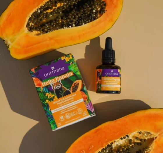 Orientana Hello Papaja serum do twarzy rozjaśniające przebarwienia 30ml
