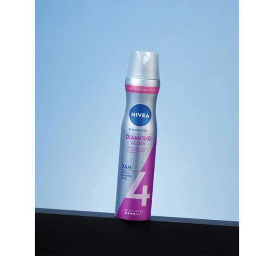 NIVEA Diamond Gloss Care lakier do włosów normalnych 4 Hold 250 ml