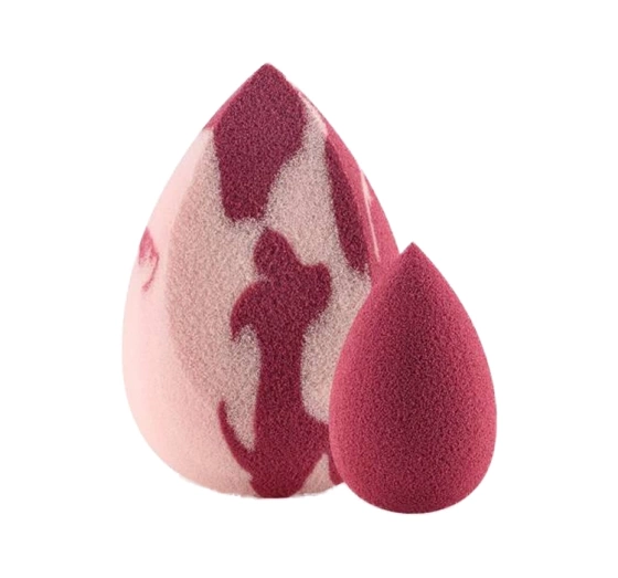 Boho Beauty zestaw gąbeczek do makijażu Pinky Berry Medium Cut i Mini Berry