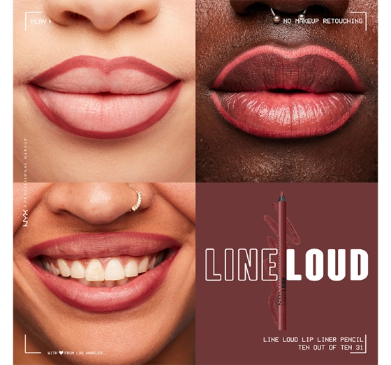 NYX Professional Makeup Line Loud Lip Pencil konturówka do ust 31 Ten Out Of Ten 1,2 g